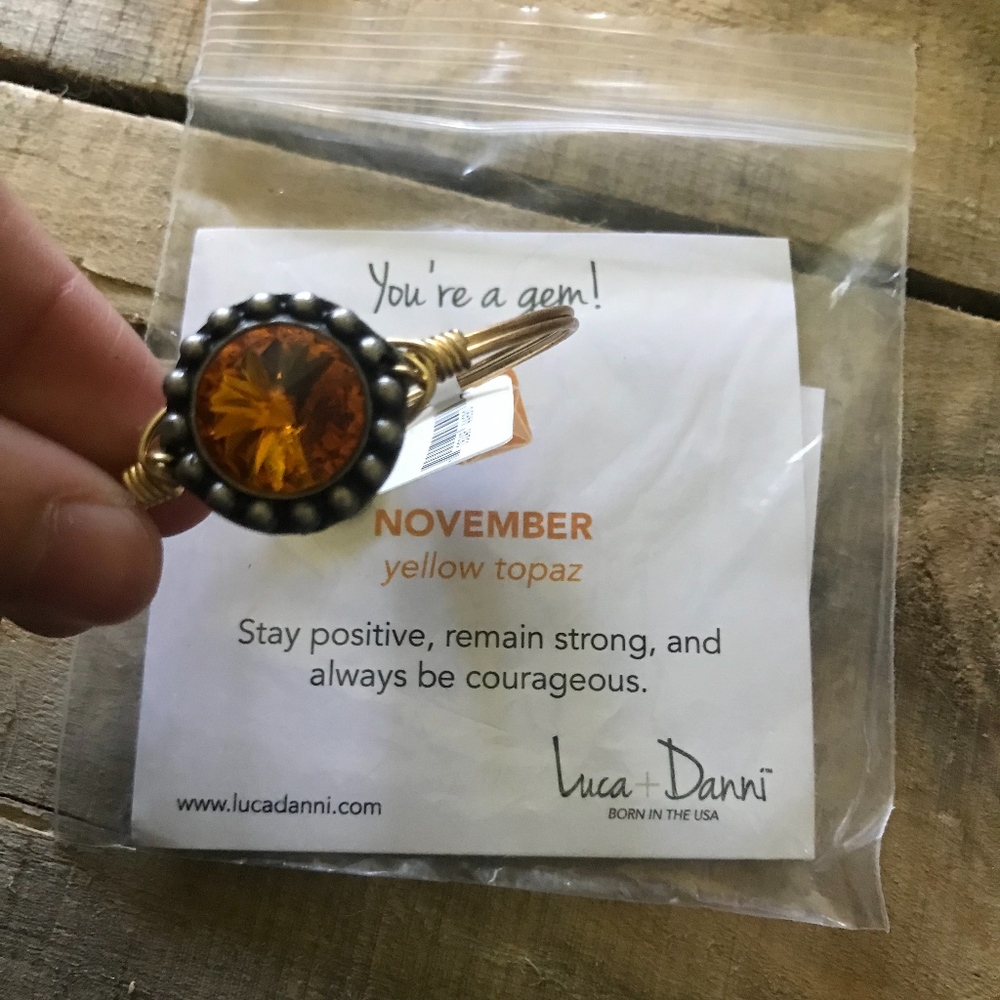 Luca and Danni Gold November Bracelet